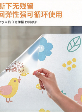 膜优格彩印加厚防窥透光玻璃贴膜