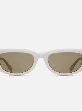 FILA斐乐猫眼小方框高清偏光太阳眼镜男女时尚高级感墨镜SFI932F