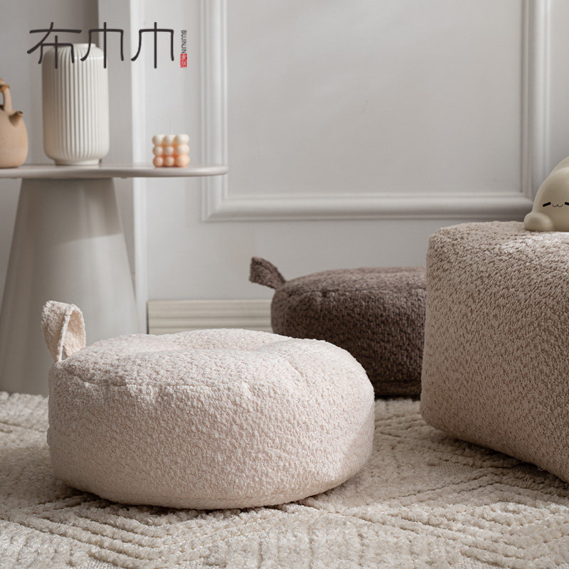 Cloth towel pumpkin pouf futon cushion floor bay window balcony tatami floor fabric thickened round Japanese style