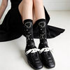 Stories under the Boots Mulberry Silk Heavy Industry Thin Mid-calf Socks Korean Style Fashion Socks