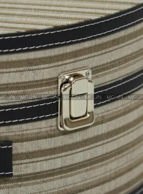 MOON慕空间样板房衣帽间收纳盒摆件条纹半月盒家居展厅装饰品道具