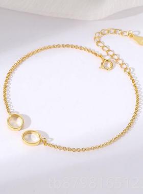 高档S925平纯银手链空托女镶嵌扣夹扣手镯托嵌镶蜜蜡琥珀和安田玉