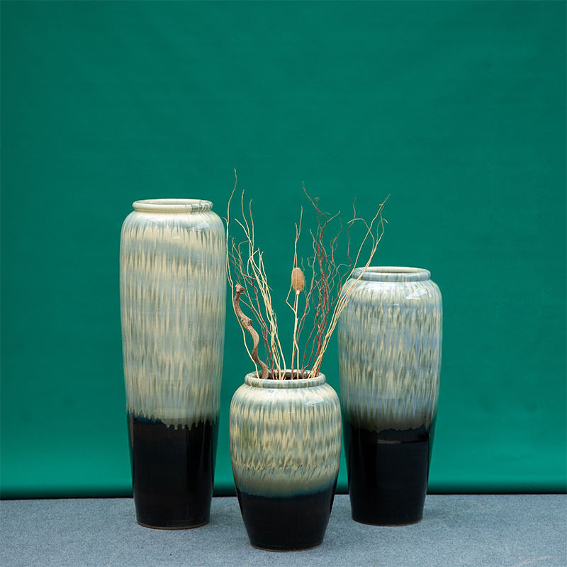 北欧风格落地花瓶摆件陶瓷现代简约客厅插花复古中式干花花瓶,淘宝优惠券,粉丝福利购,淘宝优惠卷