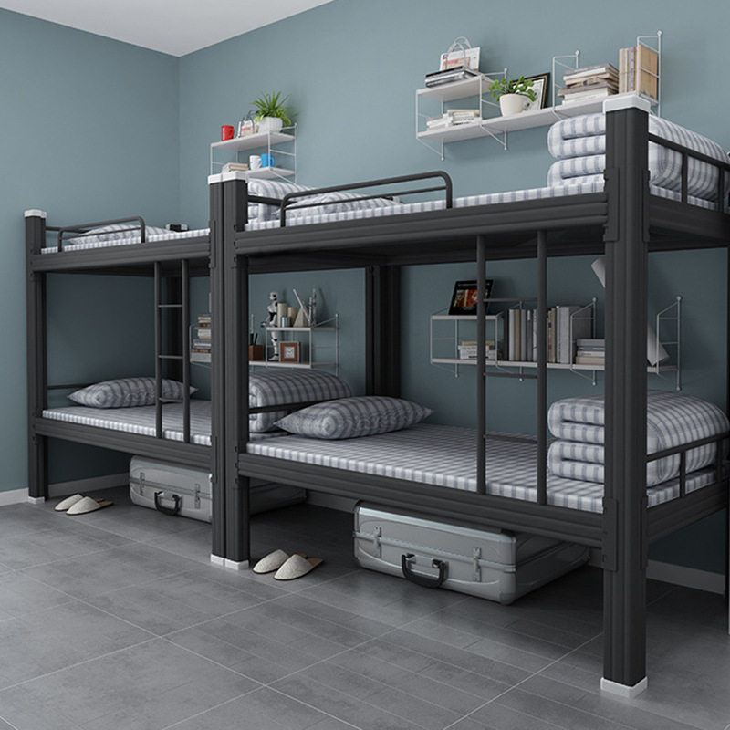 上下铺铁床员工铁艺床学生宿舍双层床公寓铁架床工地高低床全型材,淘宝优惠券,粉丝福利购,淘宝优惠卷