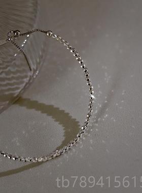 高档JUNJUN自制手超级爆925银镯进口有工艺每一颗银闪珠都45个切