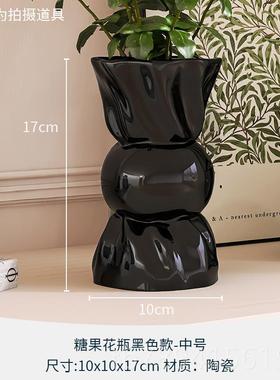 高档多件套现家代摆创件客厅酒柜花陶瓷居玄关电视柜新家装饰意摆