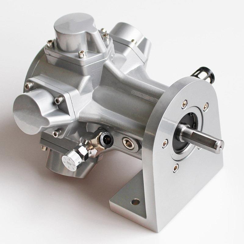 活塞式气动马达风动空气大功率0.75P微型减速马达搅拌桶器 - 图1
