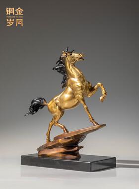 开业礼品摆件，立功，铜马工艺品，老板领导，办公室学习，公司商