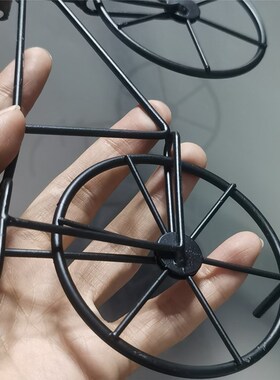 复古怀旧精致铁艺金属迷你自行车家居饰品摆件S61