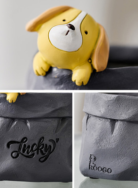 可爱笔筒摆件创意办公室桌面收纳工位装饰儿童女孩生日礼物小物件