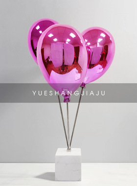 家居摆件卡通雕塑气球装饰品软装工艺样板房间电视柜装置艺术摆件