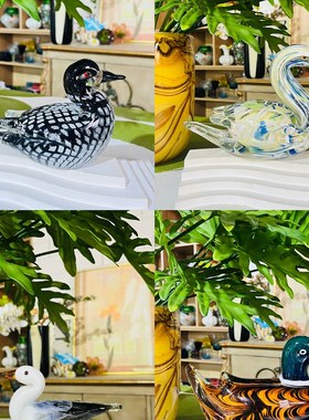 卡罗尔 Y鸭子合集手工琉璃创意家居装饰品电视柜玄关摆件礼物简约