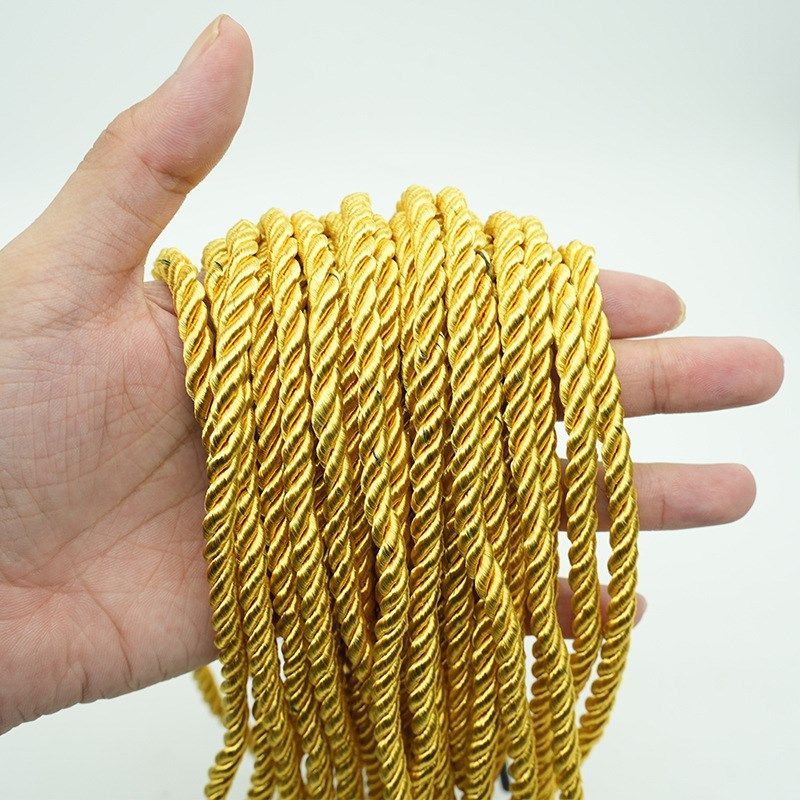 金黄色礼盒手提绳三股绳纸盒纸袋手提袋绳子扭绳礼品盒拎绳带子,淘宝优惠券,粉丝福利购,淘宝优惠卷