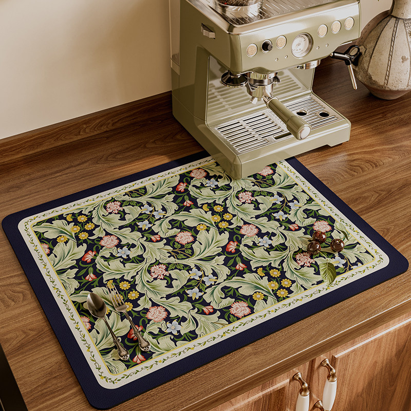 弗洛雷斯咖啡机厨房台面沥水垫矽藻泥吸水洗手台防滑隔热静音碗垫,淘宝优惠券,粉丝福利购,淘宝优惠卷