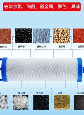 泉临门净水器家用子母机滤芯304不锈钢外壳 子机复合芯后置活性炭