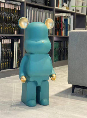 卡通公仔暴力熊存钱罐轻奢落地大型摆件创意家居客厅装饰品电视柜