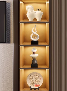节节高升摆件电视柜酒柜轻奢小众高档高级感客厅办公室玄关装饰品