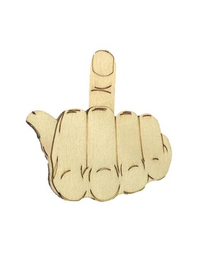 diy竖中指胸针我的社交可滑动徽章表情胸牌材料包恶搞礼物