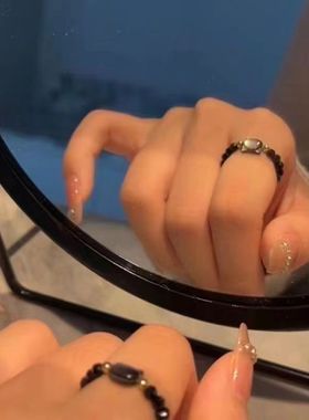 猫咪闺蜜戒指ins学生小众高级颜值女生礼物