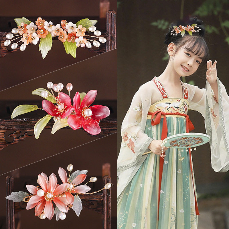 春秋新款儿童发夹女童活泼日常中古装舞台表演民族风发饰公主,淘宝优惠券,粉丝福利购,淘宝优惠卷