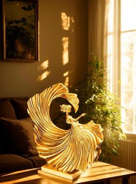 简约现代摆件轻奢高档家居客厅电视酒柜装饰办公室高级感风生水起