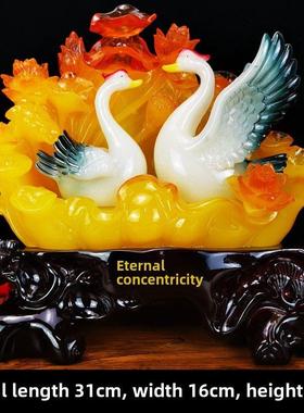 永结同心天鹅摆件婚房装饰品送朋友新人婚礼结婚礼物创意婚庆礼品