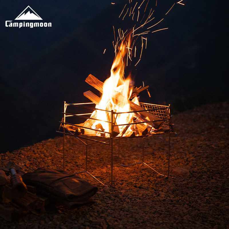 柯曼SOLO户外用品不锈钢索乐焚火台折叠便携BC露营轻量烤炉带烤网,淘宝优惠券,粉丝福利购,淘宝优惠卷