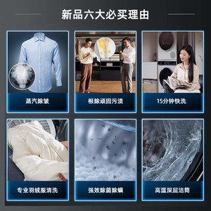 新品西门子WB25XLZ18W 全新蒸汽除皱家用全自动滚筒洗衣机10KG