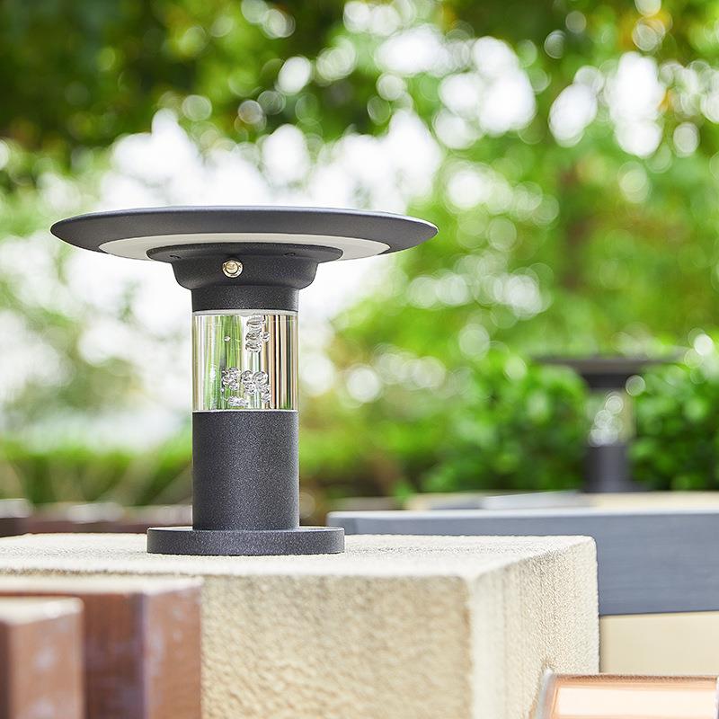 太阳能围墙灯户外防水柱头灯花园护栏小柱子灯室外门口墙头立柱灯 - 图2