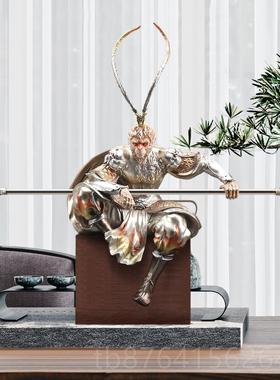 正品轻奢玄关斗战胜佛孙悟天大圣摆件厅办公室空客桌面装饰开业礼