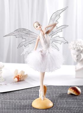 北欧现代简约家居芭蕾舞蹈公主风女孩摆件艺术装饰房间生日礼物女