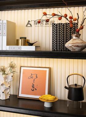 样板间新中式装饰品摆件样品屋展示中心软装配饰书房茶室桌面摆设