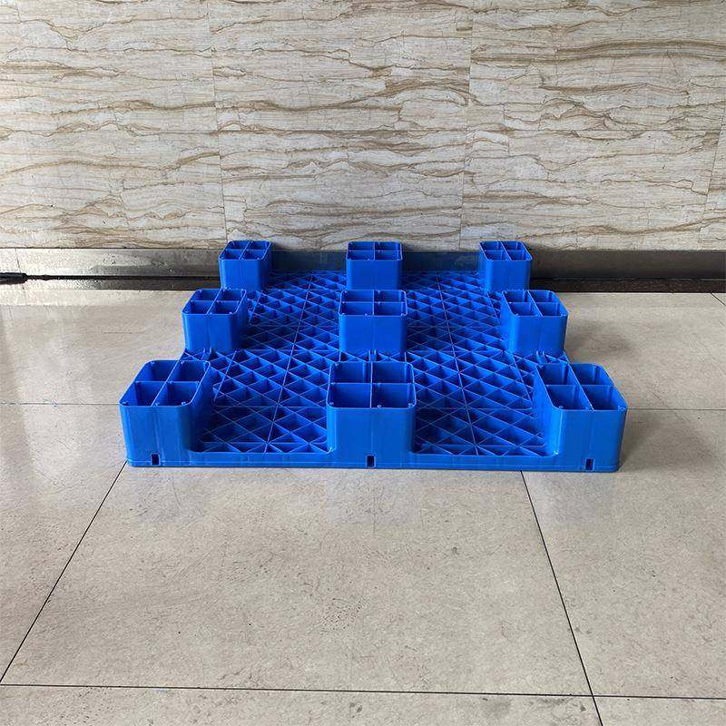 平板大脚角托盘物流叉车卡板仓库防潮垫板工厂物流周转塑料托盘 - 图1