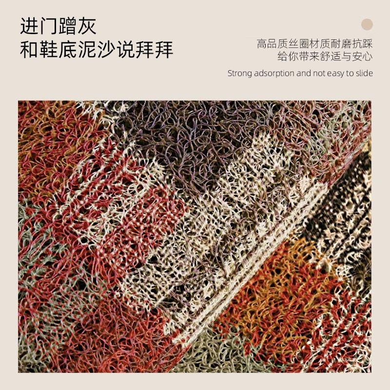 复古美式入户门地垫家用丝圈防滑踩脚垫民族风玄关地毯门垫可裁剪,淘宝优惠券,粉丝福利购,淘宝优惠卷