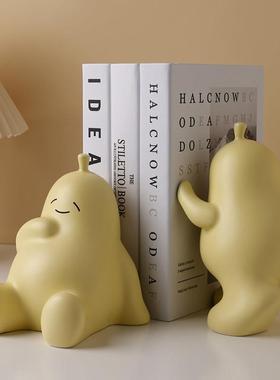 贝汉美ins风电视柜酒柜装饰品摆件家居客厅儿童房治愈系陶瓷书立