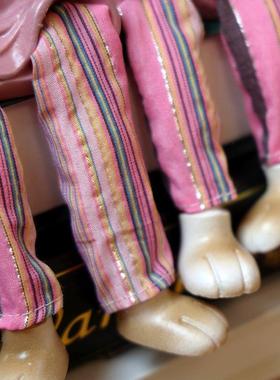 田园兔子一家三口不看不听不说寓意家居隔板送礼民宿餐厅装饰摆件