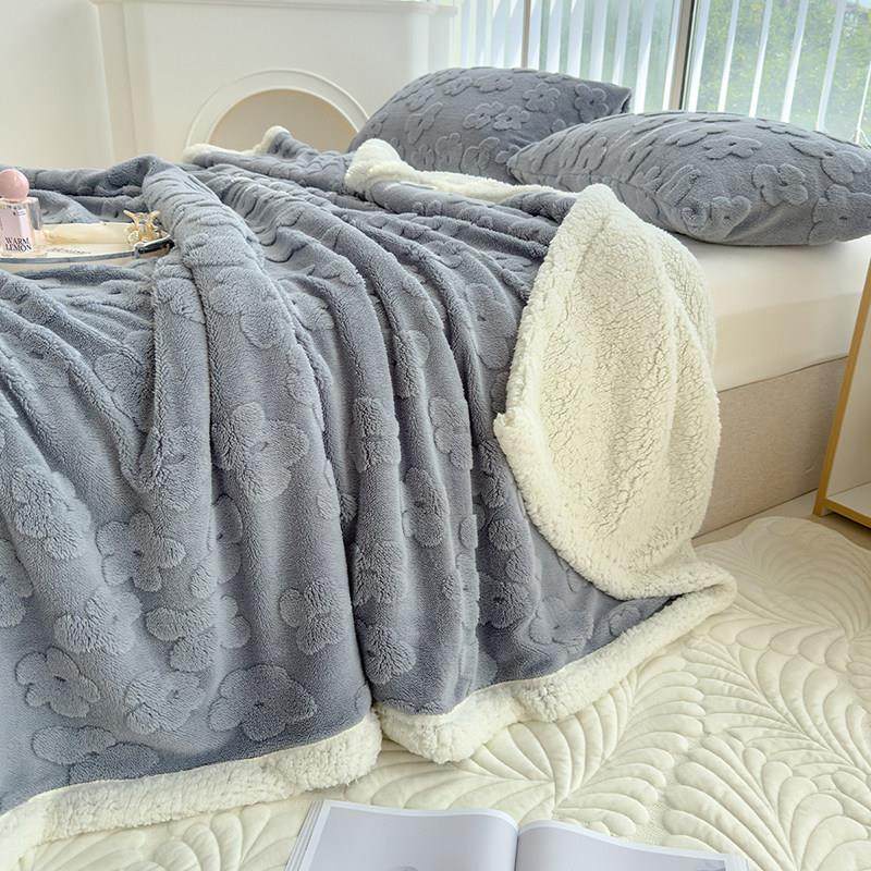 多喜爱双层加厚毛毯秋冬保暖盖毯冬季铺垫床单沙发毯四色可选绒毯,淘宝优惠券,粉丝福利购,淘宝优惠卷