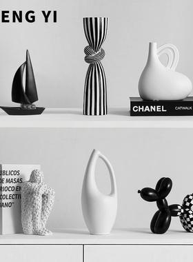 诚艺现代艺术帆船摆件酒柜轻奢高档客厅玄关高级感办公室软装饰品