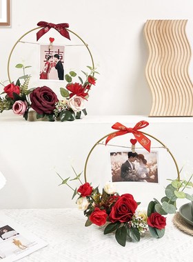 结婚婚房布置乔迁之喜装饰摆件客厅桌面摆设花艺创意喜庆家居饰品