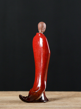 新中式禅意陶瓷创意无相佛摆件 家居装饰玄关酒柜摆设镇宅工艺品