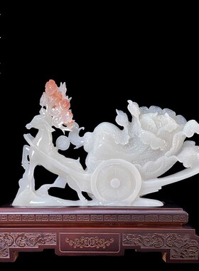 优选天然玉石摆件鹿客厅玄关电视柜办公室博古架酒柜装饰工艺高档