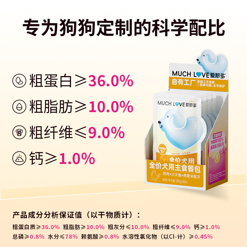 爱那多狗狗全价主食餐包狗湿粮营养小狗饭长肉罐头成犬幼犬拌狗粮,淘宝优惠券,粉丝福利购,淘宝优惠卷