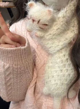 暹罗猫毛线钩针编织材料包