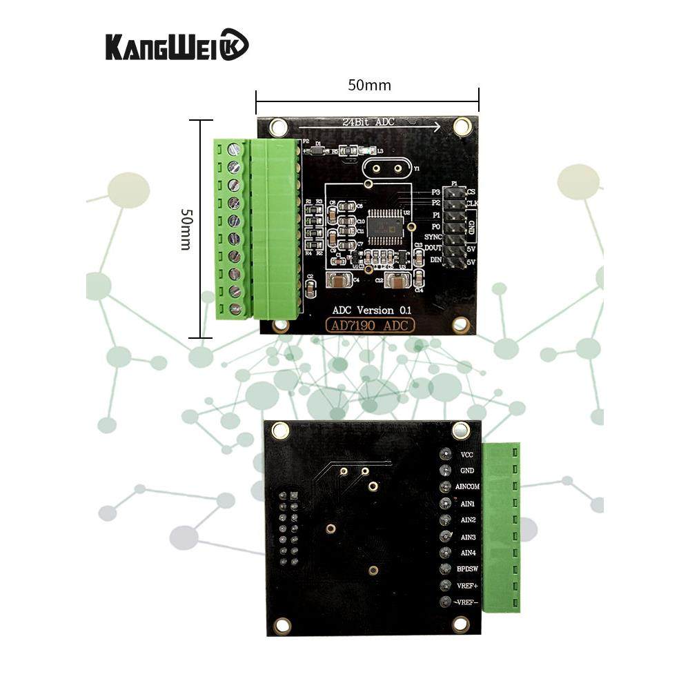 Ad7190数字称重模块24位模块转换器压力传感器高精度模数转换模块 - 图1