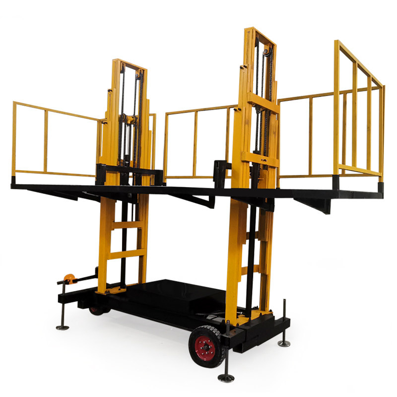 移动式电动砌筑抹灰平台砌墙升降机二次结构上砖机鹰架砌砖平台 - 图3