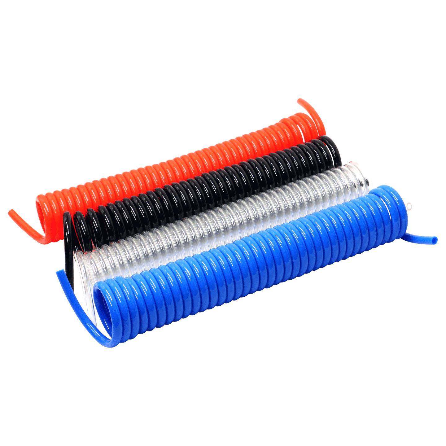 PU弹簧气管高压伸缩管空压机气管软管螺旋气泵气动风管8mm带接头,淘宝优惠券,粉丝福利购,淘宝优惠卷