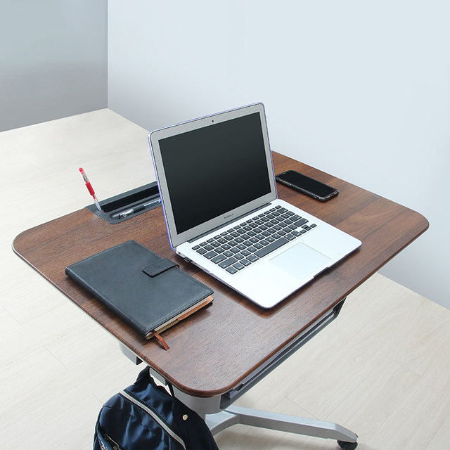 Lift computer table, movable home desk, lazy study table, sofa side table, bedside adjustable lift table