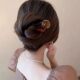 Retro U-shaped hairpin on the back of women's head, ball headband, hair artifact, elegant, high-end, simple hairpin, hairpin headgear