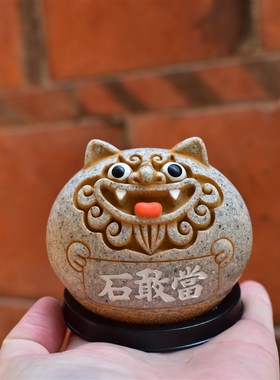 龙龟摆件赑屃新中式办公室桌面装饰客厅室内玄关石敢当工艺品礼品