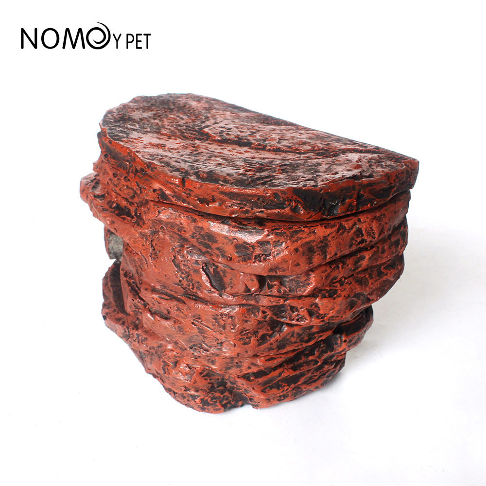 爬宠蜥蜴守宫多功能挂壁吸盘可拆卸带盖仿岩石造景摆件躲避洞穴,淘宝优惠券,粉丝福利购,淘宝优惠卷